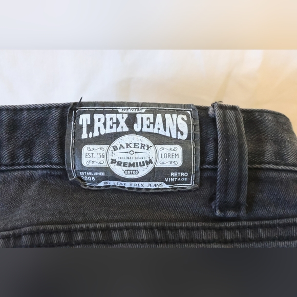 T-Rex Jeans Black Denim Cotton Pants Size 28 - Picture 4 of 13